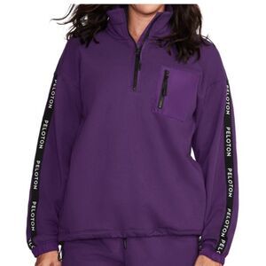 PELOTON Uptown Vibe 1/4 Zip Pullover in Purple